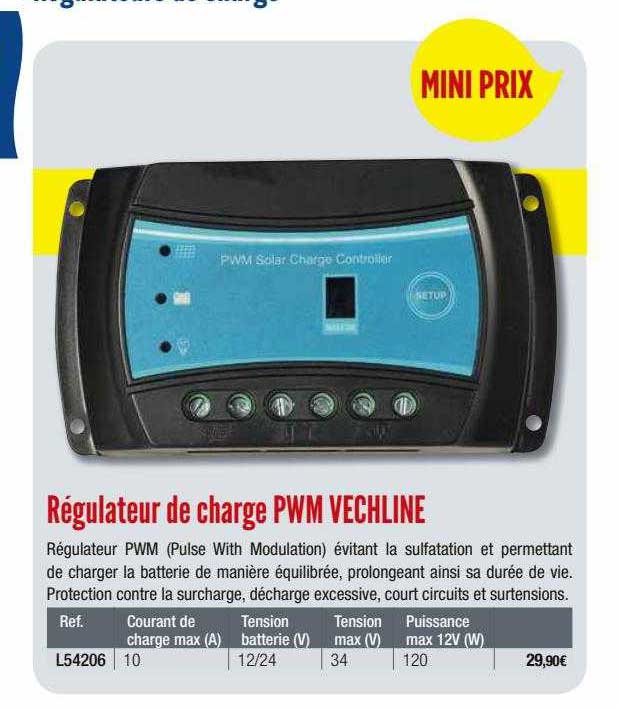 Régulateur De Charge Pwm Vechline