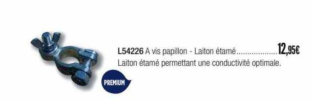 A Vis Papillon - Laiton étamé