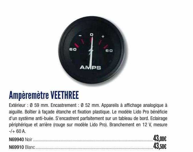 ampèremètre veethree