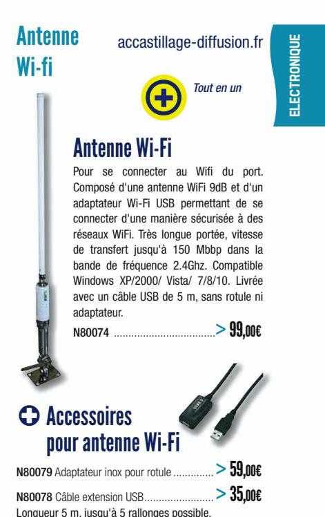 antenne wifi, accessoires pour antenne wifi