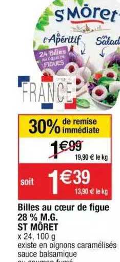 billes au coeur de figue 28% m.g. st môret