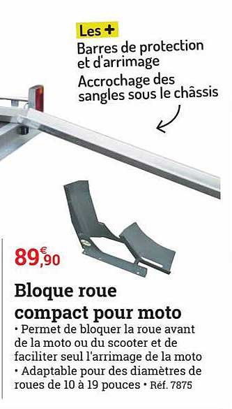 bloque roue compact pour moto