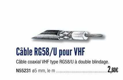 câble rg58-u pour vhf