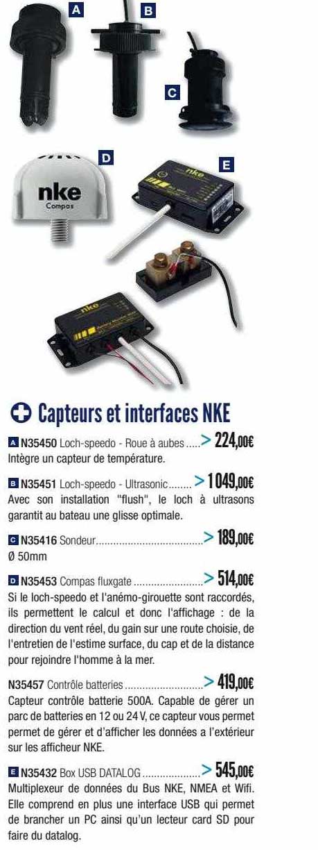 capteurs et interfaces nke