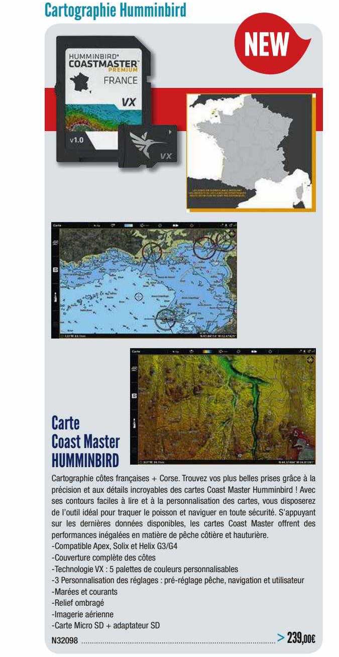 carte coast master humminbird