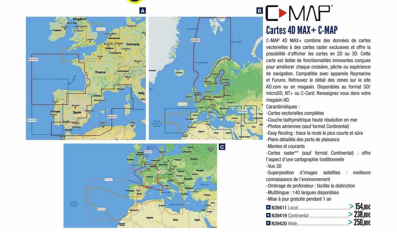cartes 4d max+ c-map