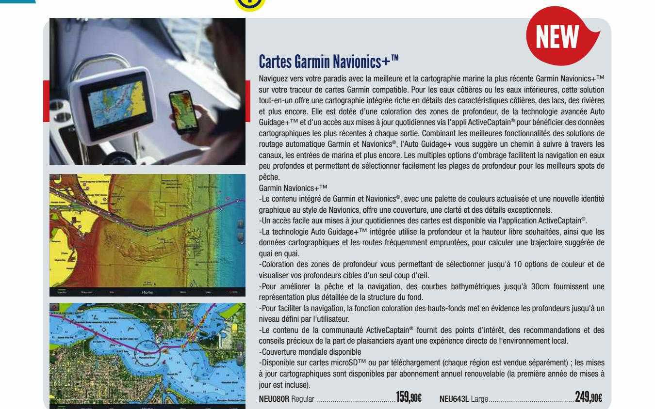 cartes garmin navionics+
