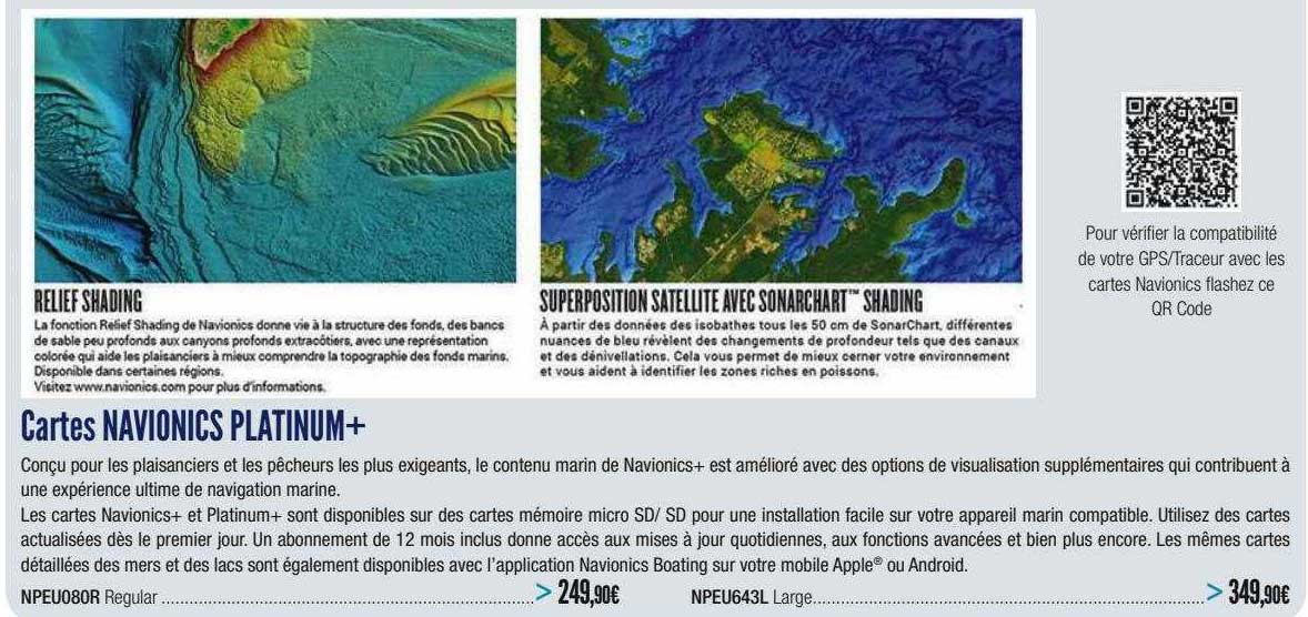 cartes navionics platinum+