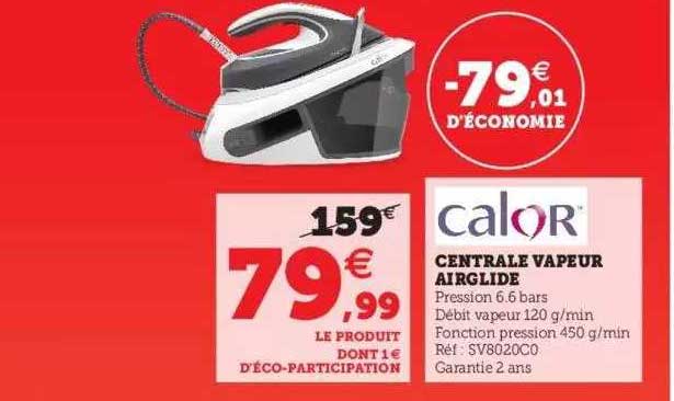 central vapeur airglide calor