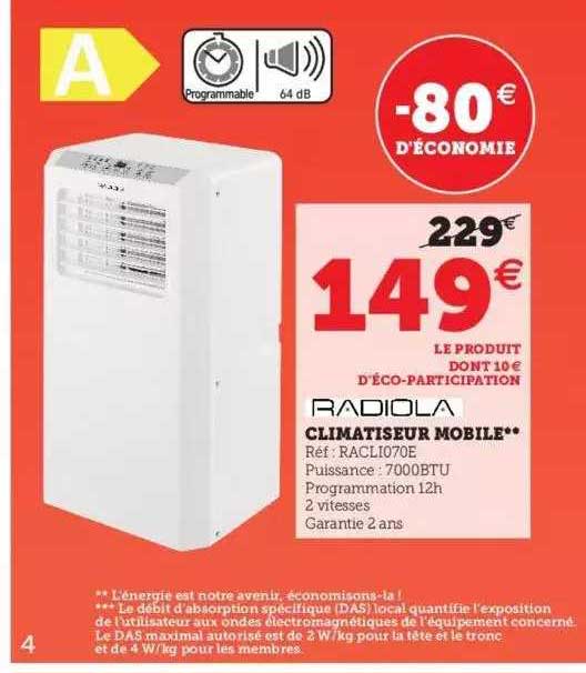 Climatiseur Mobile Radiola