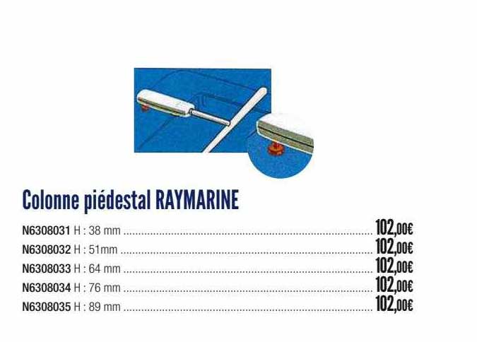 colonne piédestal raymarine