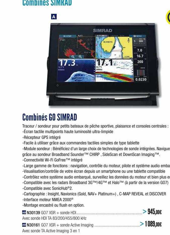 combinés go simrad