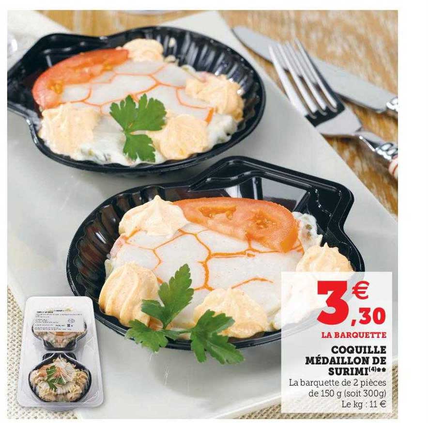 Coquille Médaillon De Surimi