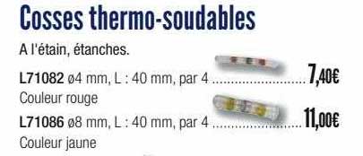 cosses thermo-soudables
