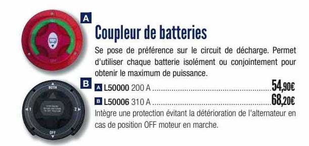 coupleur de batteries