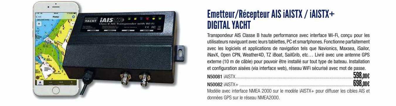 émetteur-récepteur ais iaistx - iaistx+ digital yacht