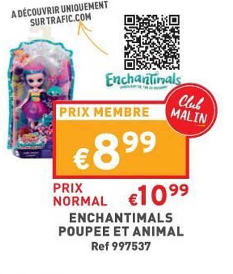 enchantimals poupée et animal