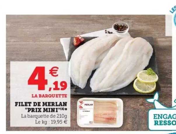 filet de merlan "prix mini"