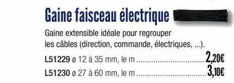 gaine faisceau électrique