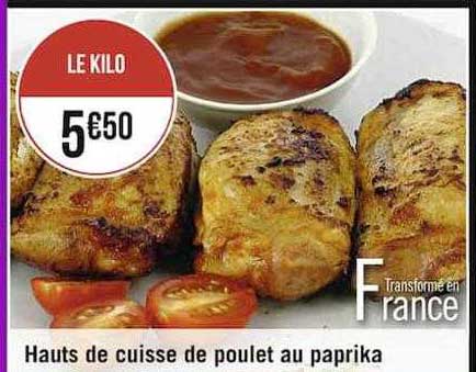 Hauts De Cuisse De Poulet Au Paprika