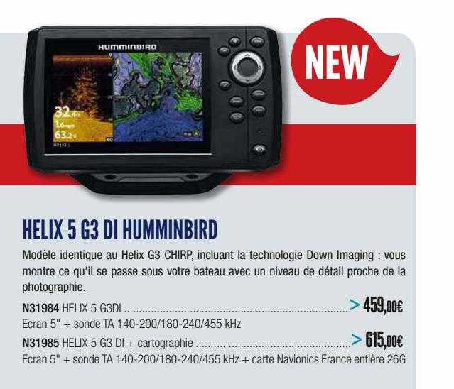 helix 5 g3 di humminbird