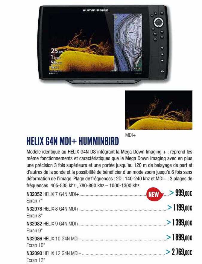 helix g4n mdi+humminbird