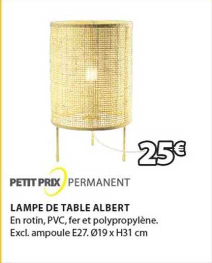 lampe de table albert