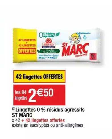 lingettes 0% résidus agressifs st marc