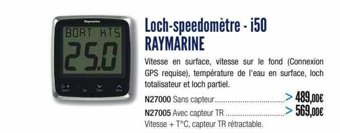 loch-speedomètre - i50 raymarine