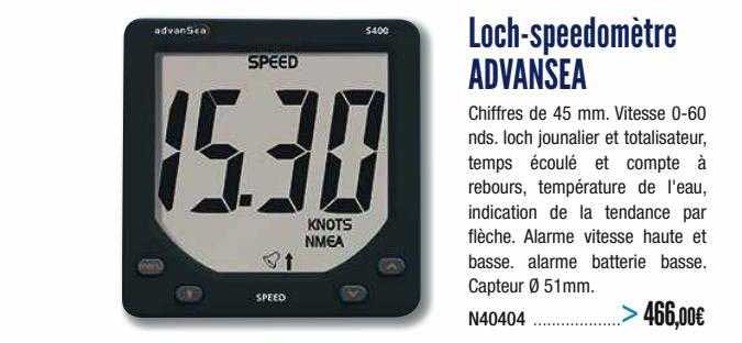 loch-speedomètre advansea