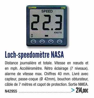 loch-speedomètre nasa