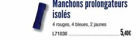 manchons prolongateurs isolés