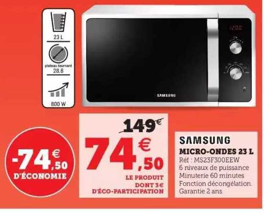micro-ondes 23 l samsung