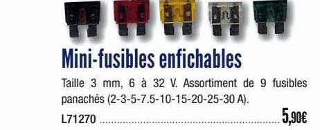mini-fusibles enfichables