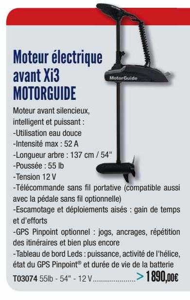 moteur électrique avant xi3 motorguide
