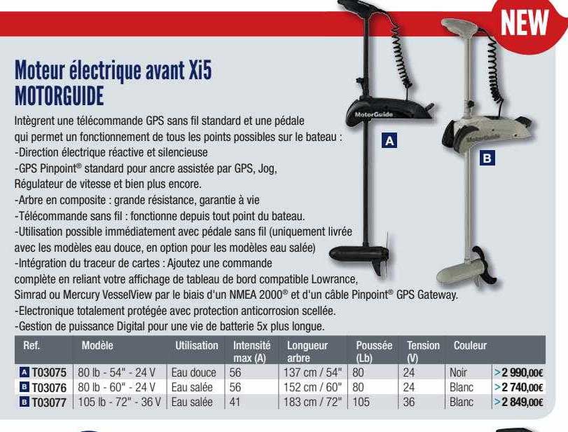 moteur électrique avant xi5 motorguide