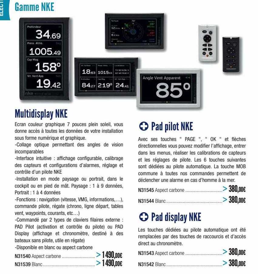 multidisplay nke, pad pilot nke, pad display nke