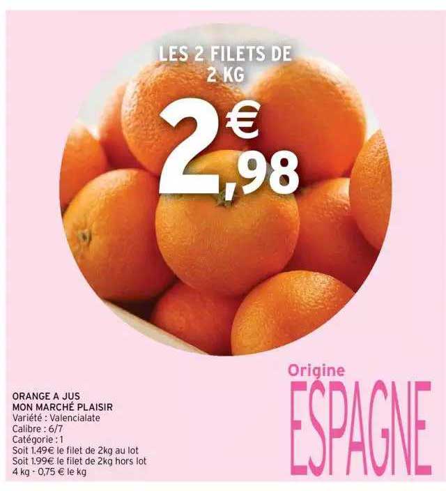 Orange à Jus Mon Marché Plaisir