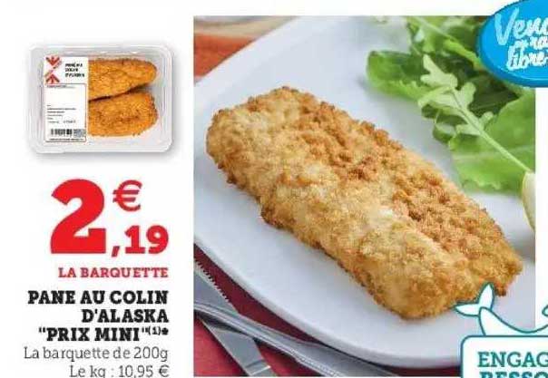 pané au colin d'alaska "prix mini"