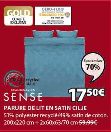 Parure De Lit En Satin Cilje