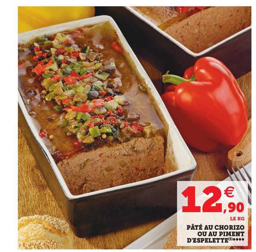 pâté au chorizo ou au piment d'espelette