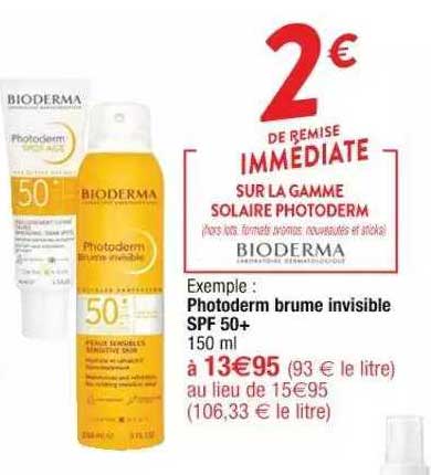 photoderm brume invisible spf 50+