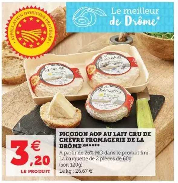picodon aop au lait cru de chèvre fromagerie de la drôme