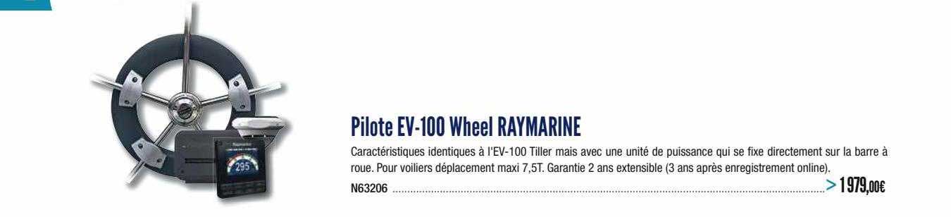 pilote ev-100 wheel raymarine