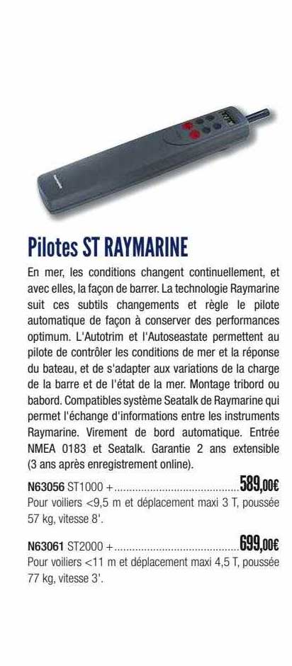 pilotes st raymarine