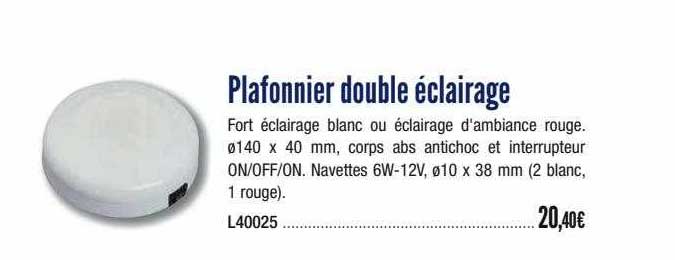 Plafonnier Double éclairage