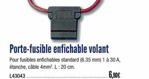 porte-fusible enfichable volant