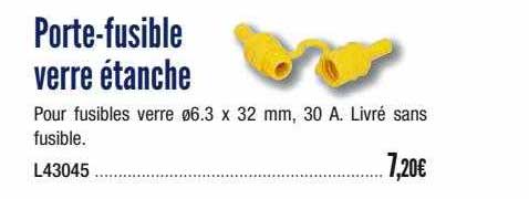 porte-fusible verre étanche