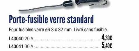 porte-fusible verre standard