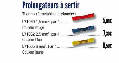 prolongateurs à sertir